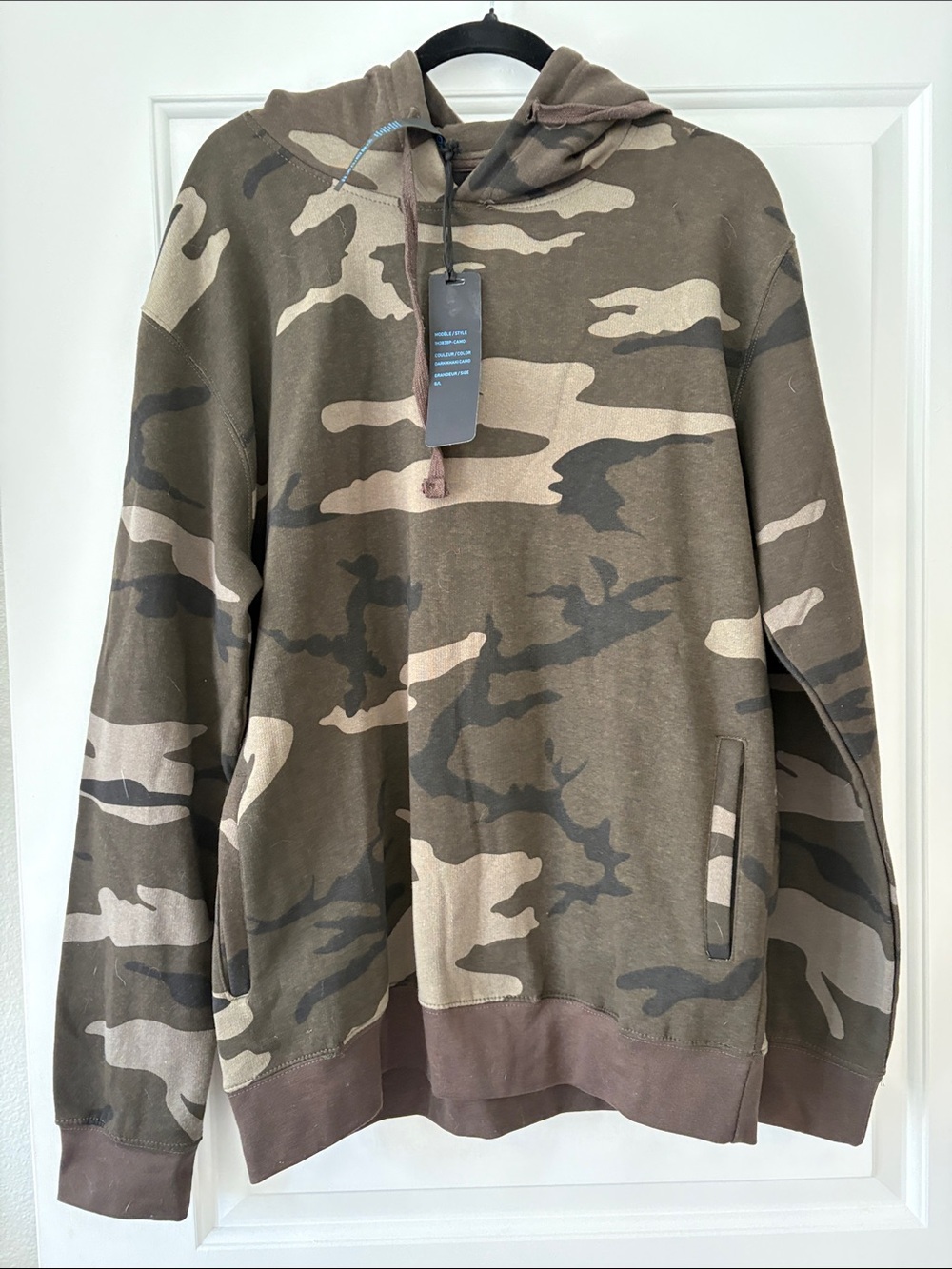 New With Tags RXORaw Camouflage Hooded Sweatshirt  Women’s Size Large